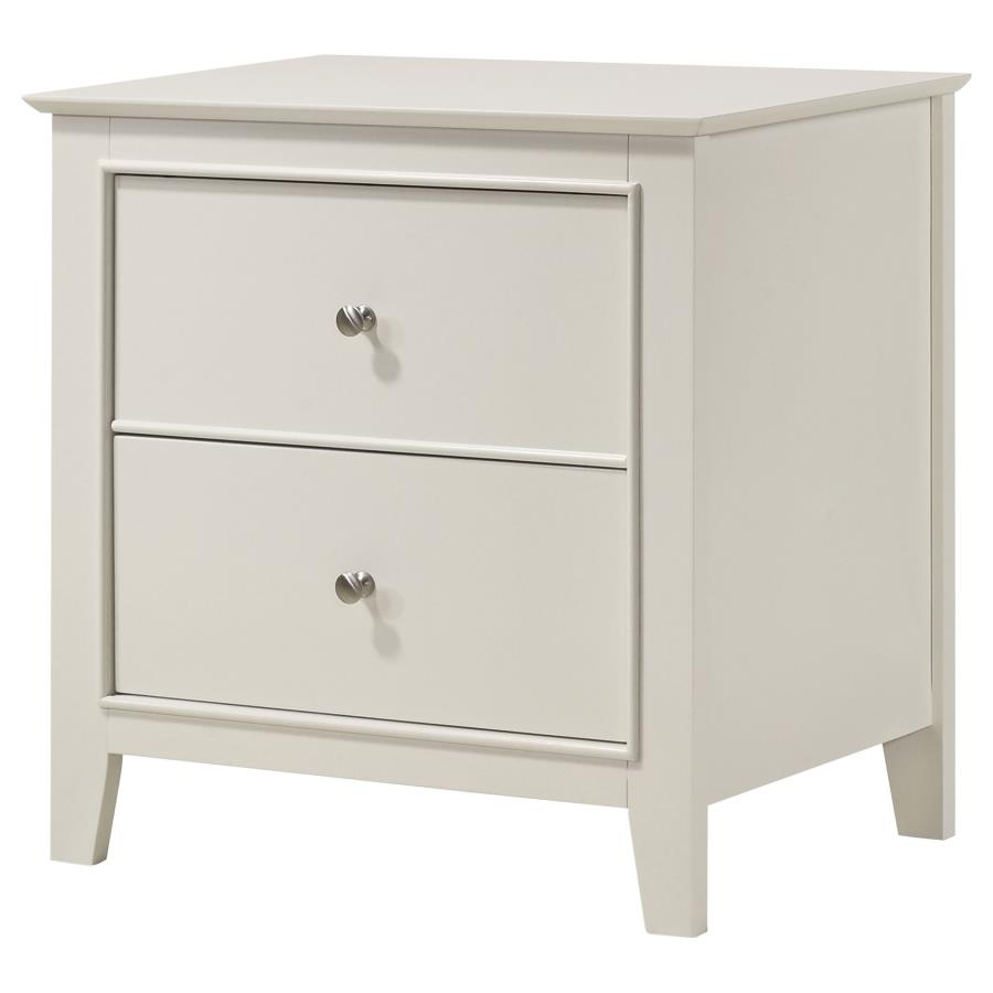 (image for) Selena 2-drawer Youth Nightstand Cream White