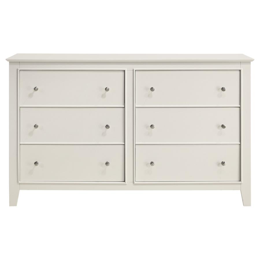 (image for) Selena 6-drawer Dresser Cream White