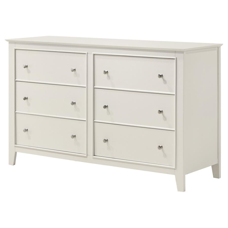 (image for) Selena 6-drawer Dresser Cream White