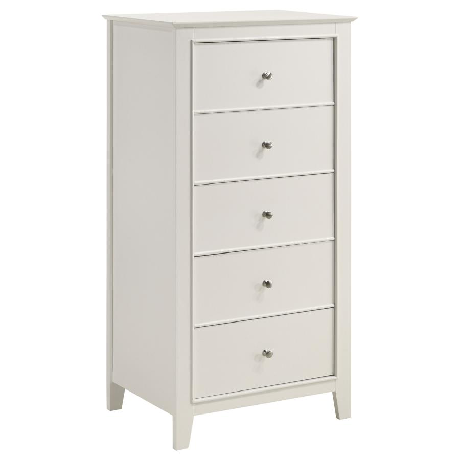 (image for) Selena 5-drawer Bedroom Chest Cream White