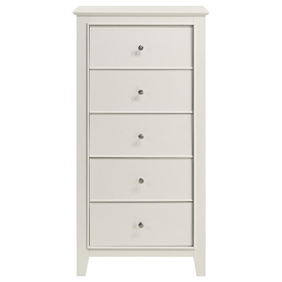 (image for) Selena 5-drawer Bedroom Chest Cream White