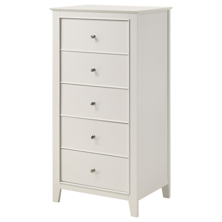 (image for) Selena 5-drawer Bedroom Chest Cream White