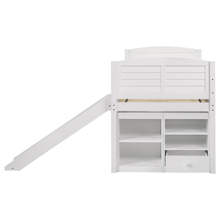 (image for) Millie Twin Workstation Loft Bed White