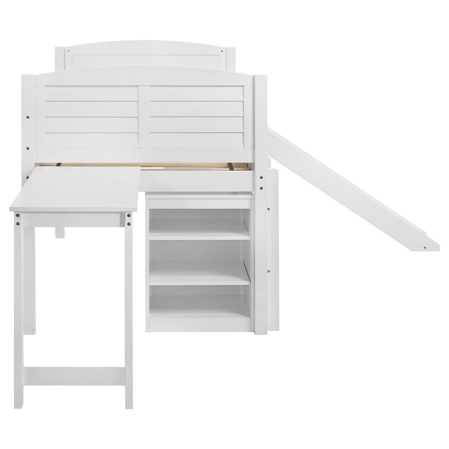 (image for) Millie Twin Workstation Loft Bed White