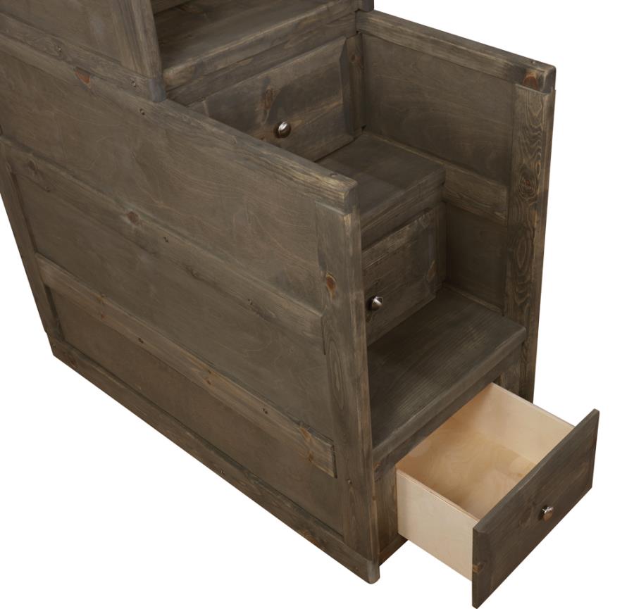 (image for) Wrangle Hill 4-drawer Stairway Chest Gunsmoke