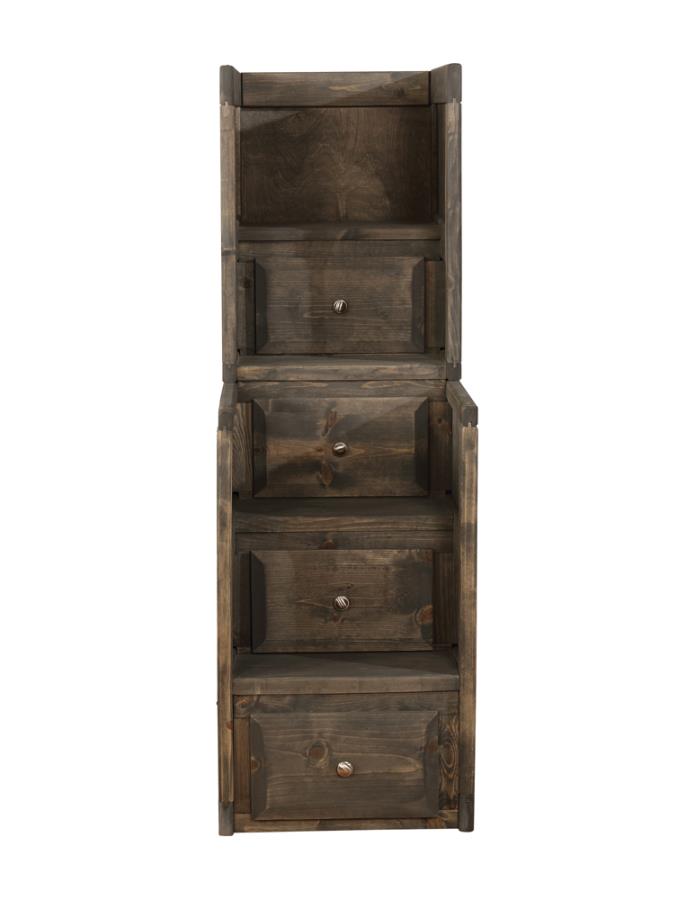 (image for) Wrangle Hill 4-drawer Stairway Chest Gunsmoke