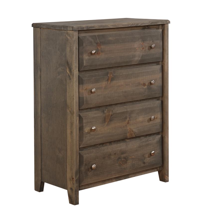 (image for) Wrangle Hill 4-drawer Bedroom Chest Gunsmoke