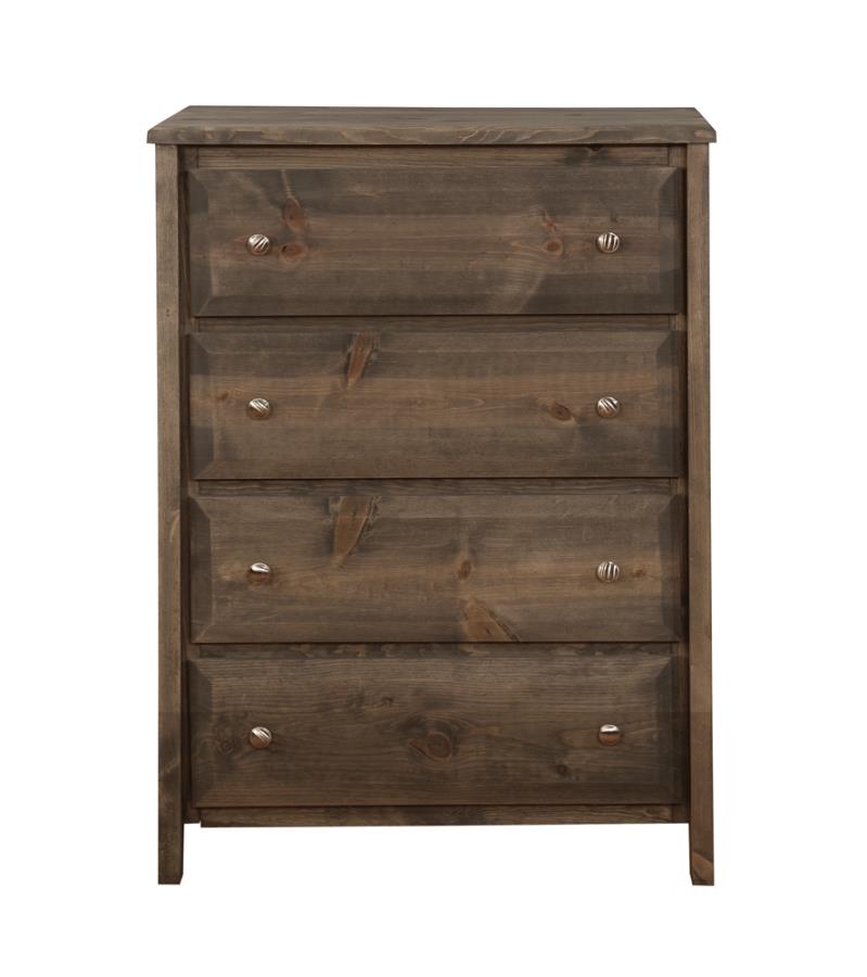 (image for) Wrangle Hill 4-drawer Bedroom Chest Gunsmoke