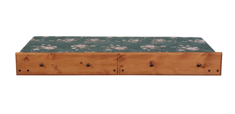 (image for) Wrangle Hill Wood Trundle with Bunkie Mattress Amber Wash