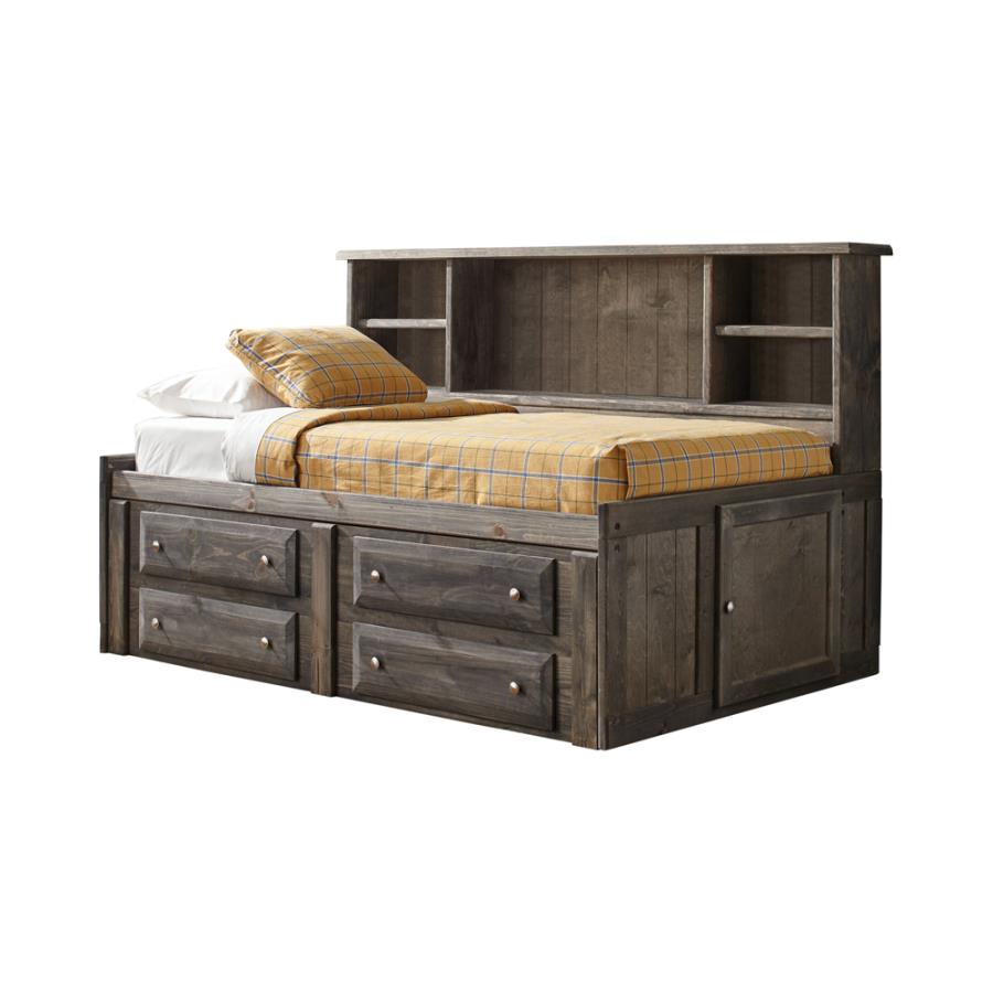 (image for) Wrangle Hill Wood Twin Storage Daybed Gunsmoke