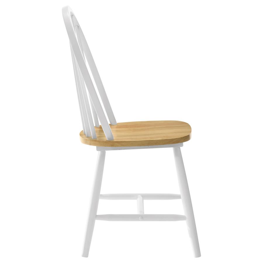 (image for) Cinder Wood Dining Side Chair White (Set of 4)