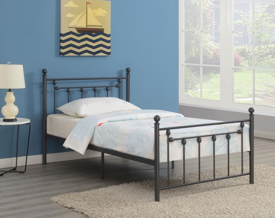 (image for) Canon Metal Twin Open Frame Bed Gunmetal