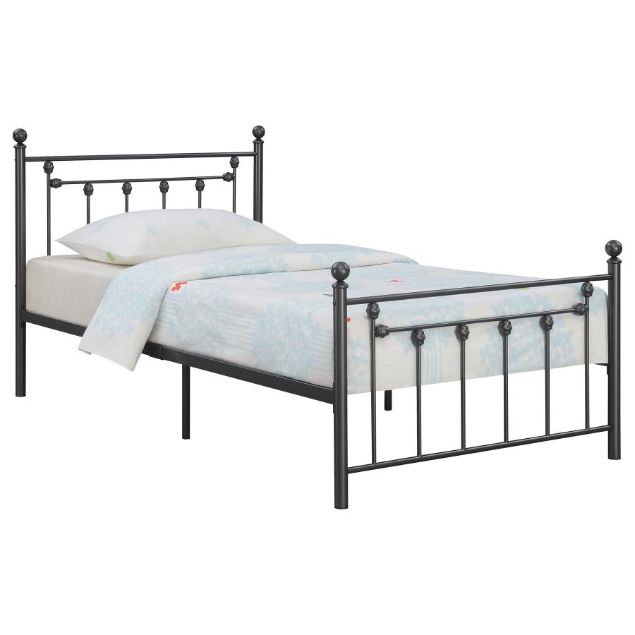 (image for) Canon Metal Twin Open Frame Bed Gunmetal