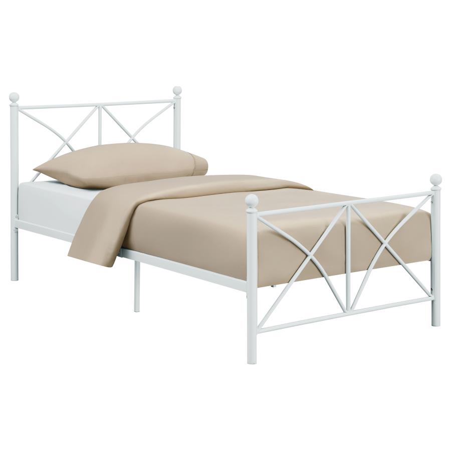 (image for) Hart Metal Full Open Frame Bed White