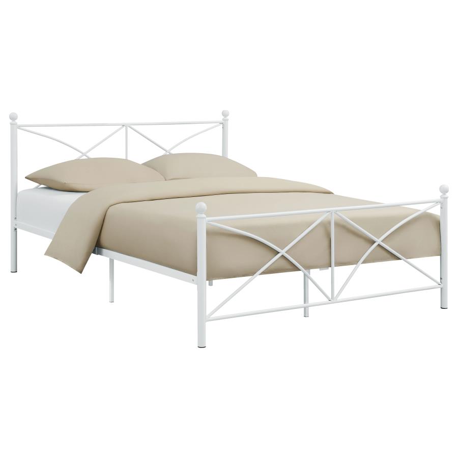 (image for) Hart Metal Queen Open Frame Bed White