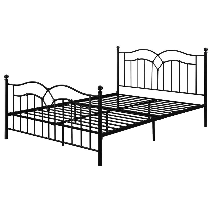 (image for) Klossen Metal Queen Open Frame Bed Black