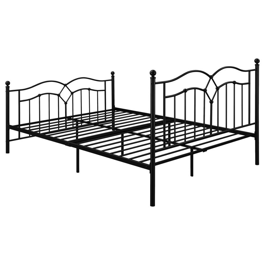 (image for) Klossen Metal Queen Open Frame Bed Black