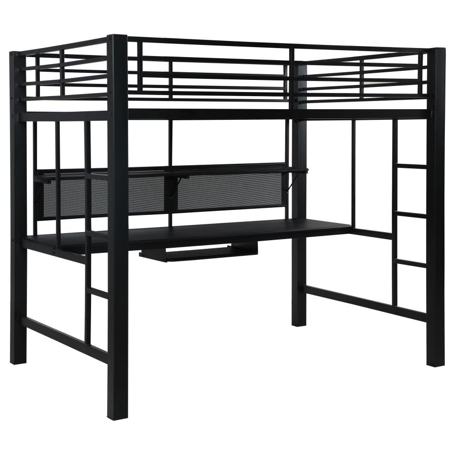 (image for) Avalon Full Workstation Loft Bed Black