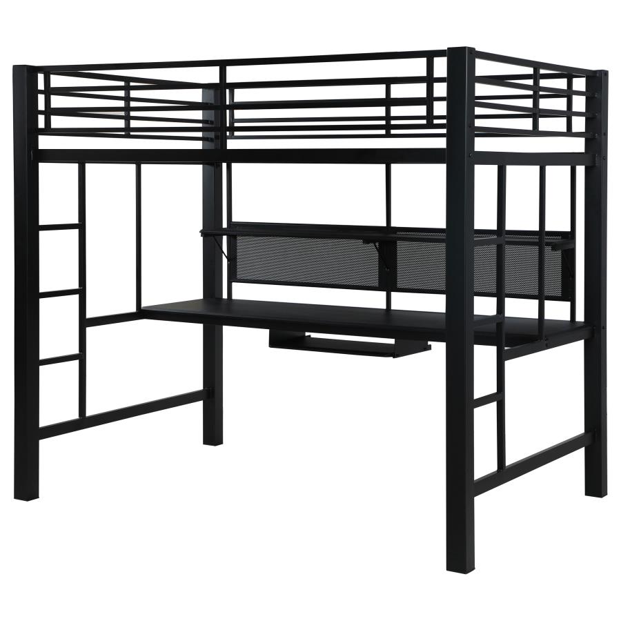 (image for) Avalon Full Workstation Loft Bed Black