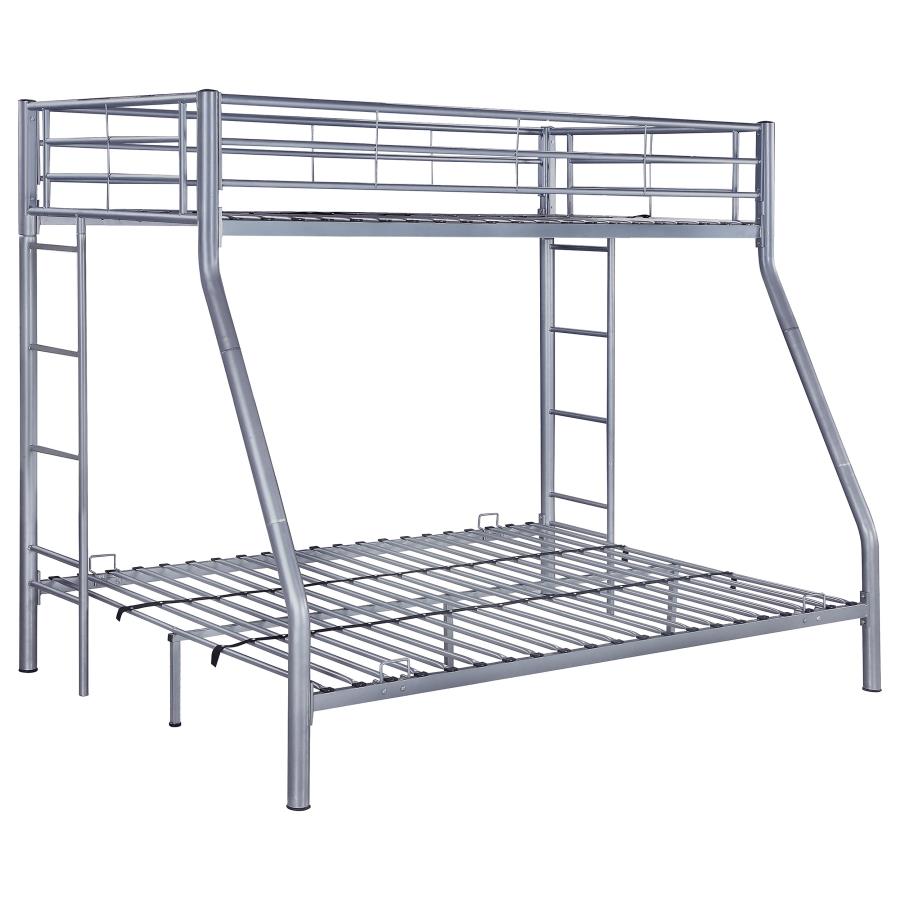 (image for) Hayward Metal Twin Over Full Bunk Bed Silver