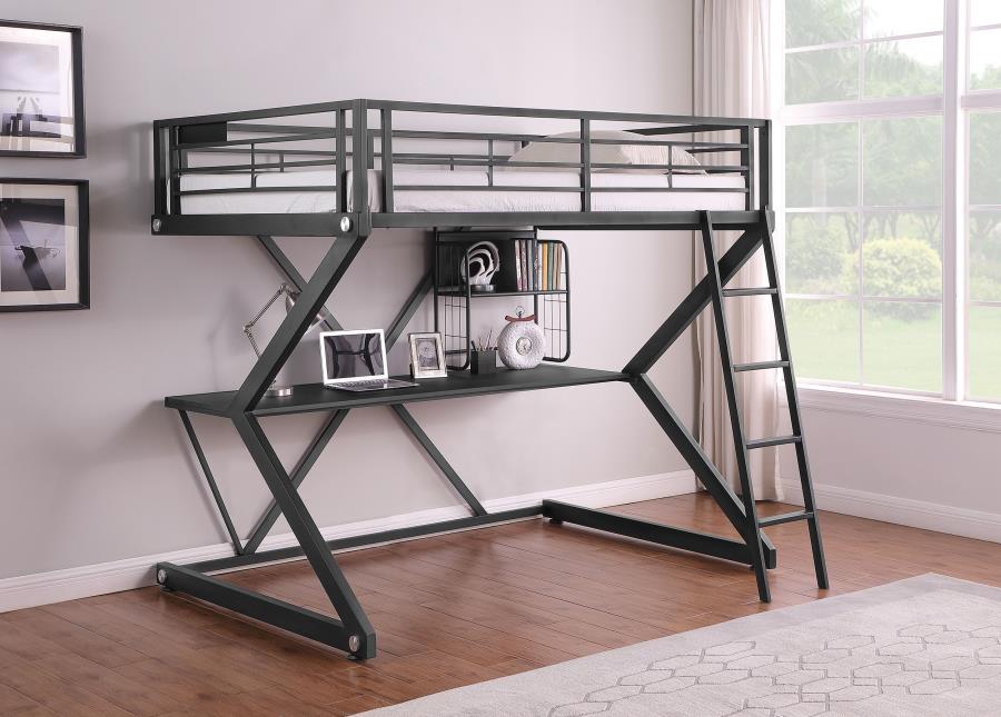 (image for) Parkview Full Workstation Loft Bed Black