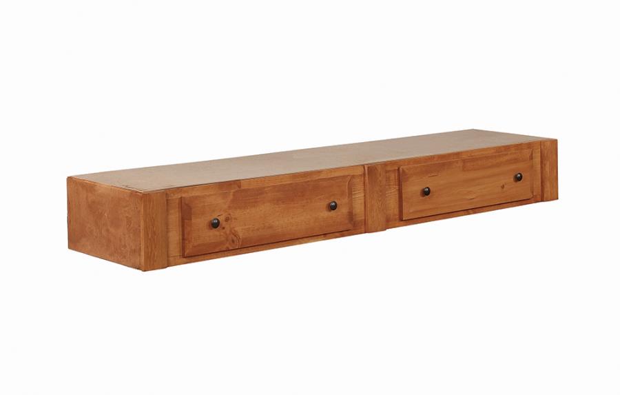 (image for) Wrangle Hill 2-drawer Wood Under Bed Storage Amber Wash - Click Image to Close