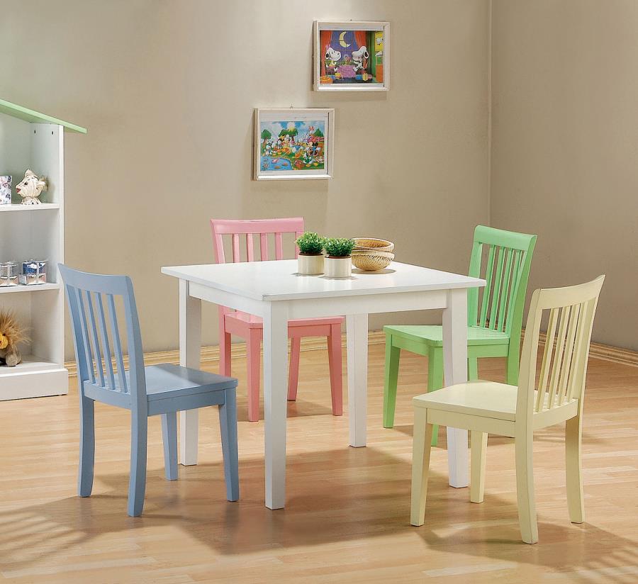 (image for) Rory 5-piece Kids Table and Chairs Set Multi Color - Click Image to Close