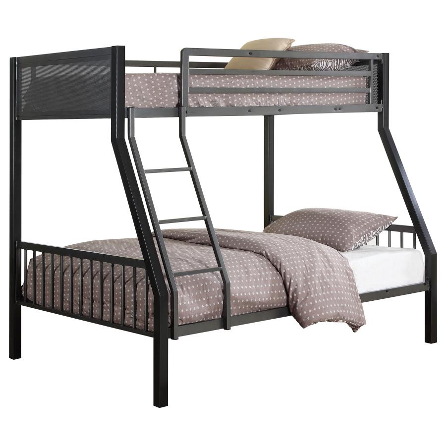 (image for) Meyers Metal Twin Over Full Bunk Bed Black