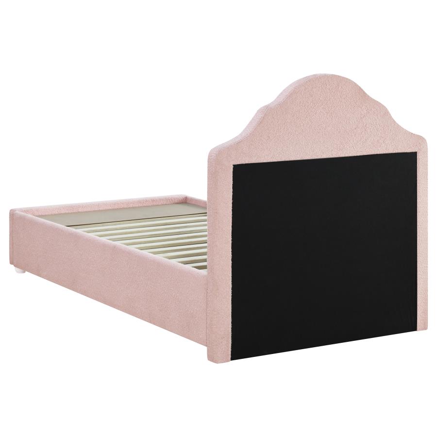 (image for) Ashleigh 44-inch Upholstered Twin Storage Platform Bed Pink