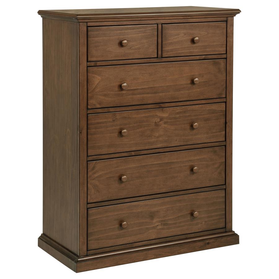 (image for) Sumerlin 6-drawer Bedroom Chest of Drawers Medium Brown