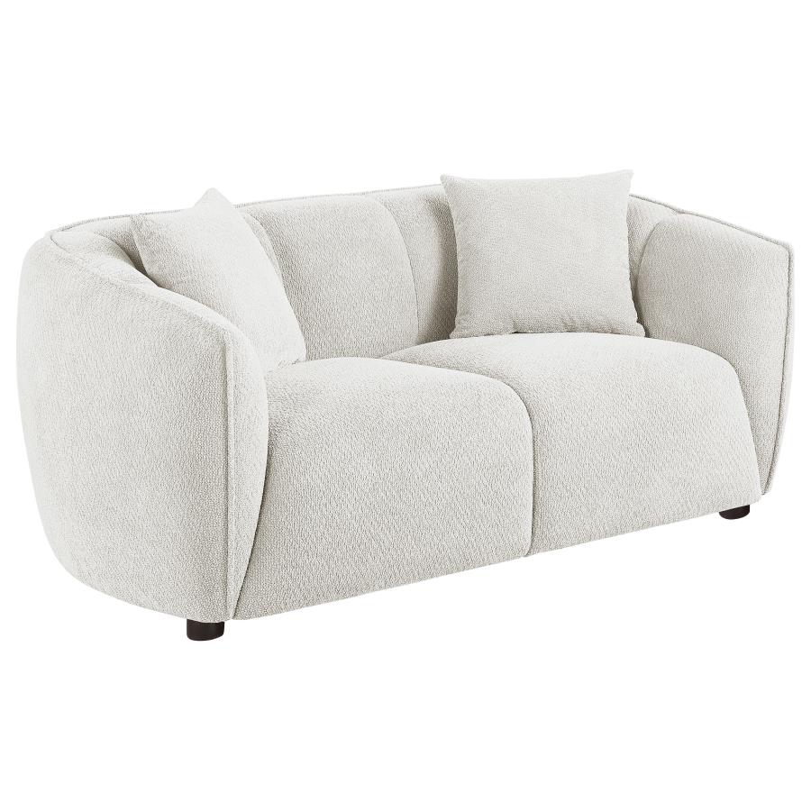 (image for) Aleisha Chenille Upholstered Loveseat Ivory