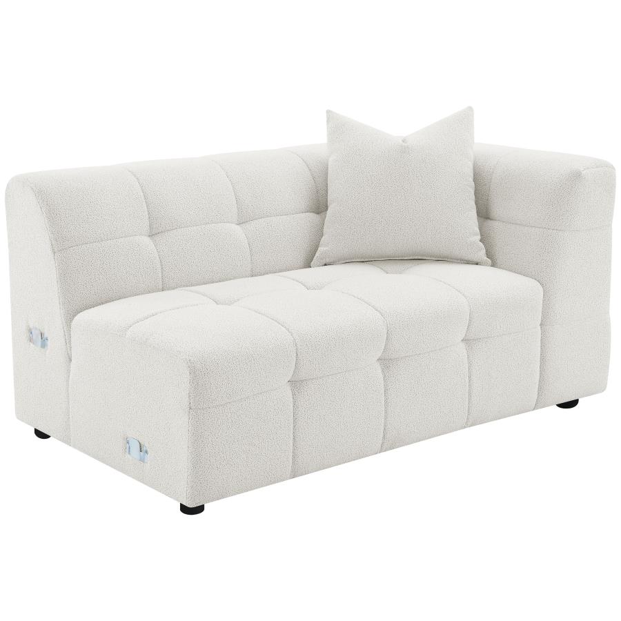 (image for) Everly Boucle Upholstered Extra Long Sofa Off White