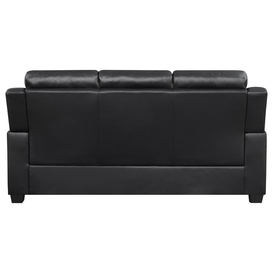 (image for) Finley 3-piece Upholstered Padded Arm Tufted Sofa Set Black