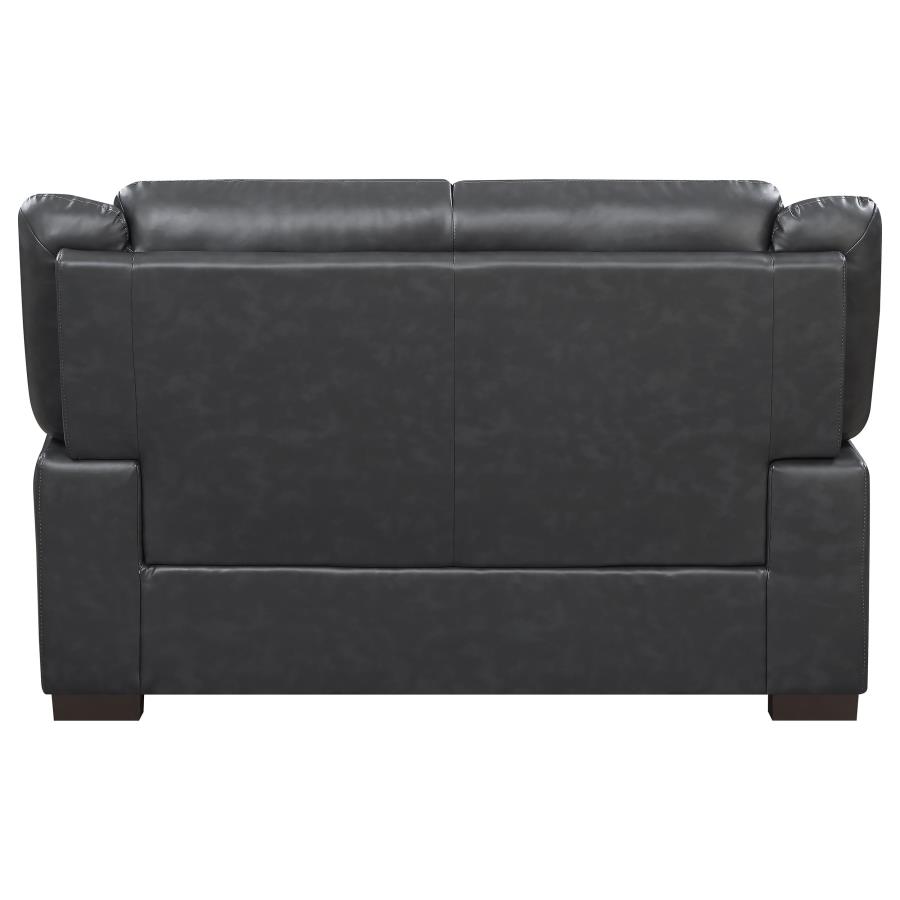 (image for) Arabella 3-piece Upholstered Padded Arm Sofa Set Grey