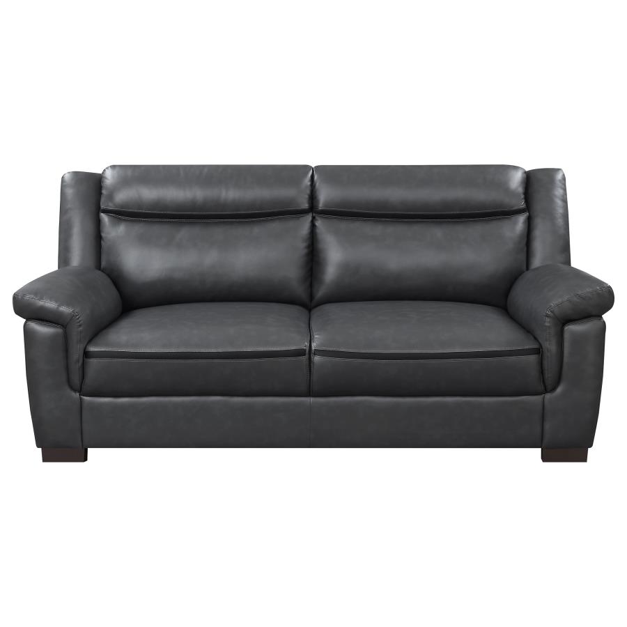 (image for) Arabella Upholstered Padded Arm Sofa Grey