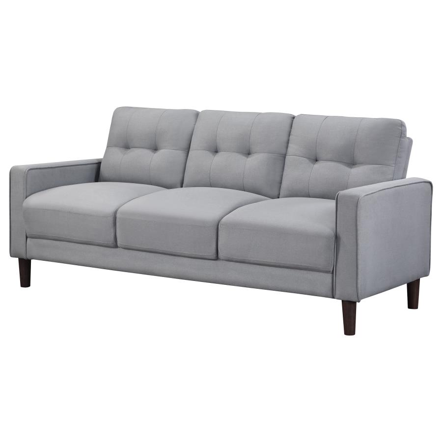 (image for) Bowen Upholstered Track Arm Tufted Sofa Grey