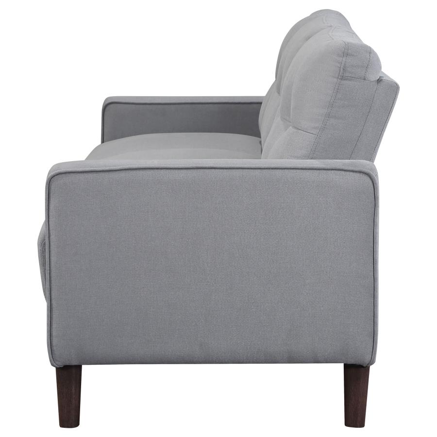 (image for) Bowen Upholstered Track Arm Tufted Sofa Grey