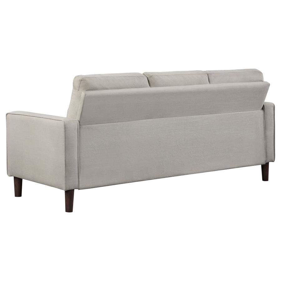 (image for) Bowen 2-piece Upholstered Track Arm Tufted Sofa Set Beige