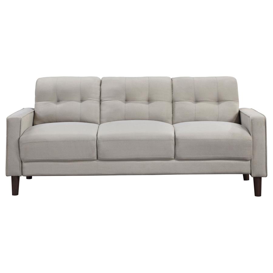 (image for) Bowen Upholstered Track Arm Tufted Sofa Beige