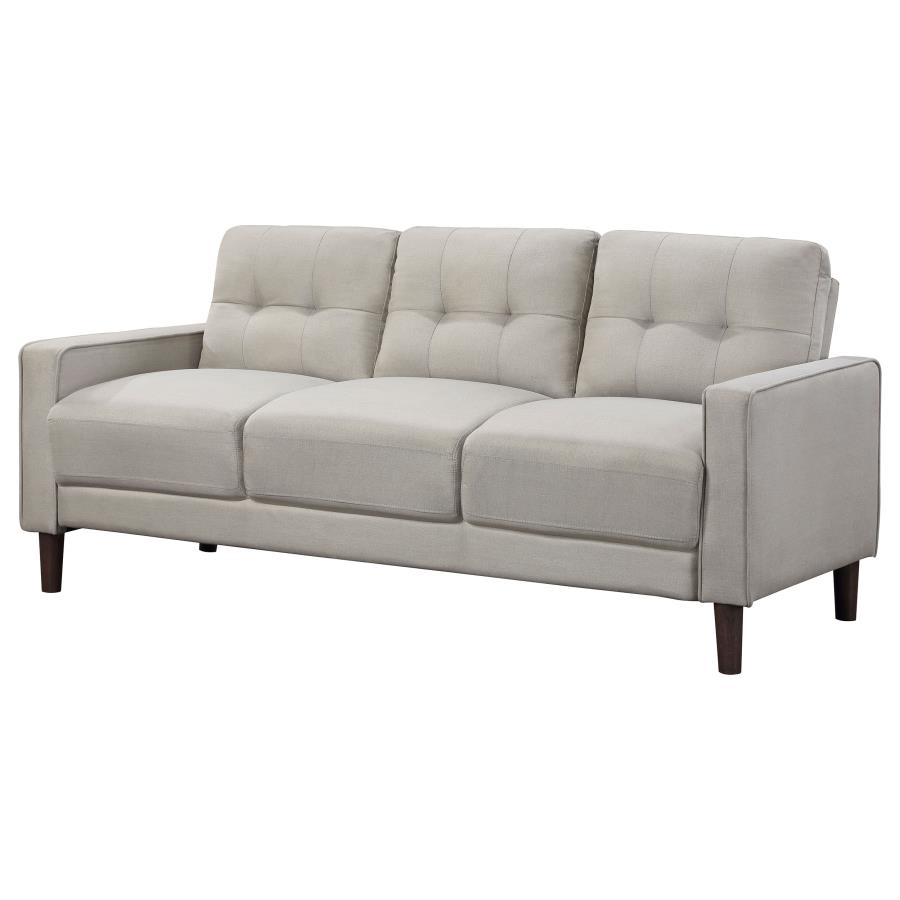 (image for) Bowen Upholstered Track Arm Tufted Sofa Beige