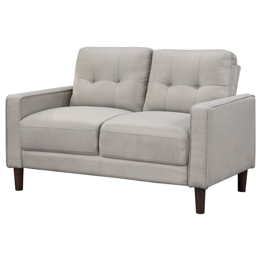 (image for) Bowen Upholstered Track Arm Tufted Loveseat Beige