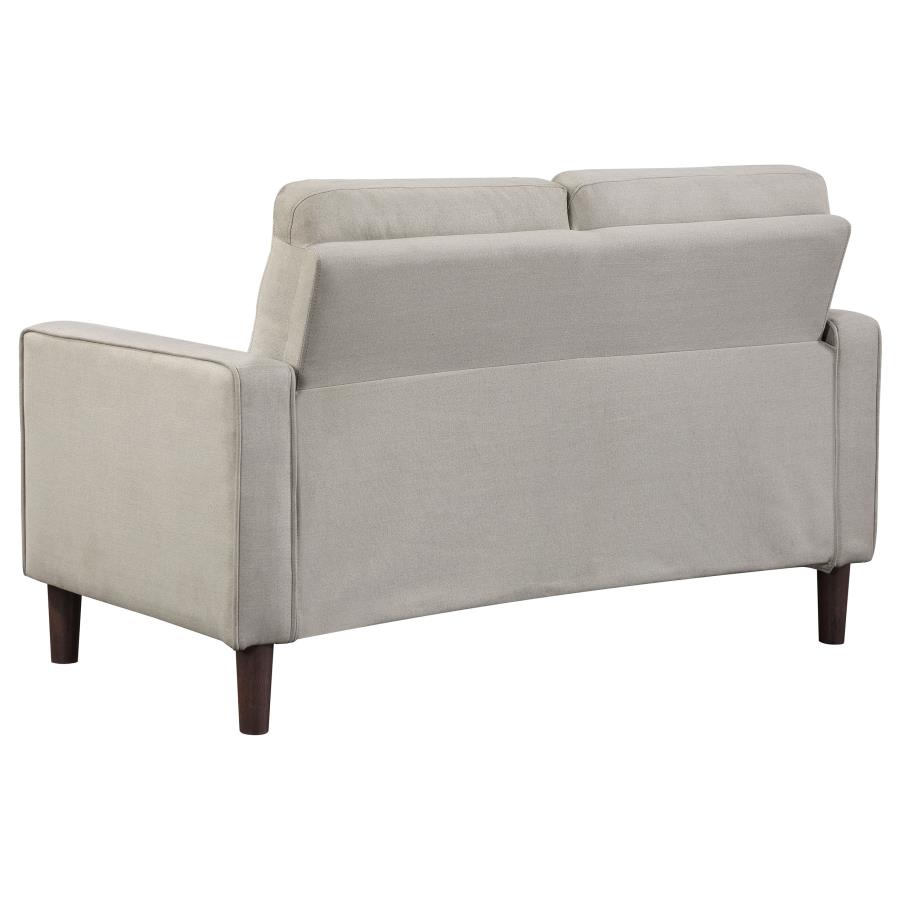 (image for) Bowen Upholstered Track Arm Tufted Loveseat Beige