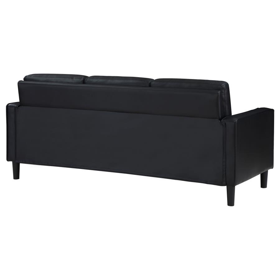 (image for) Ruth Upholstered Track Arm Sofa Black