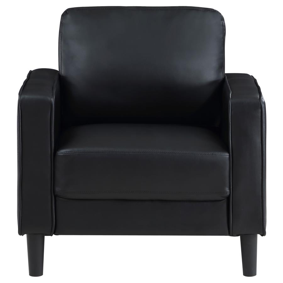 (image for) Ruth Upholstered Track Arm Accent Chair Black