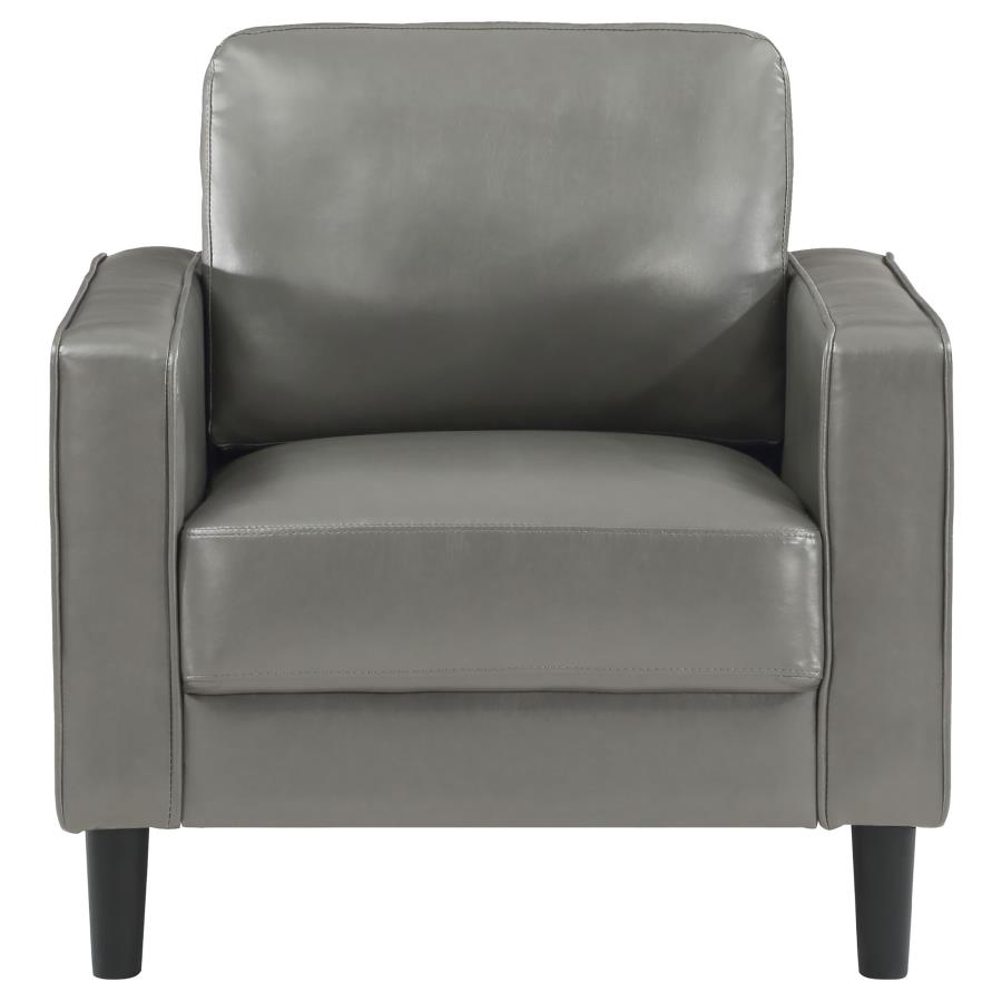 (image for) Ruth 3-piece Upholstered Track Arm Sofa Set Grey