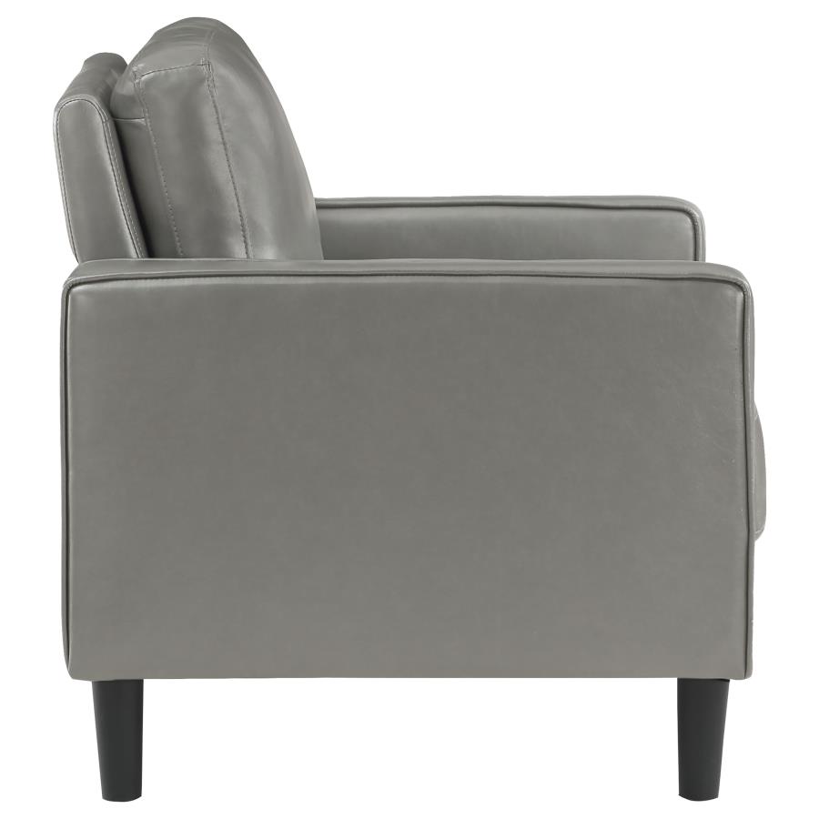 (image for) Ruth 3-piece Upholstered Track Arm Sofa Set Grey