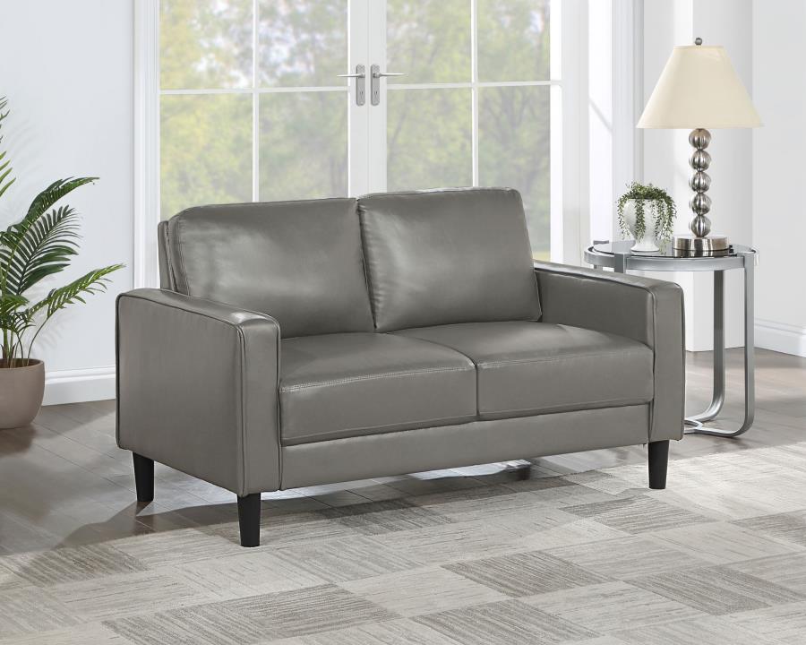 (image for) Ruth Upholstered Track Arm Loveseat Grey