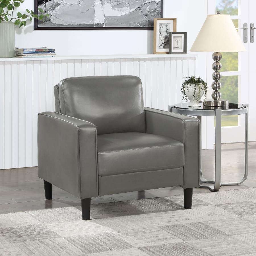 (image for) Ruth Upholstered Track Arm Accent Chair Grey