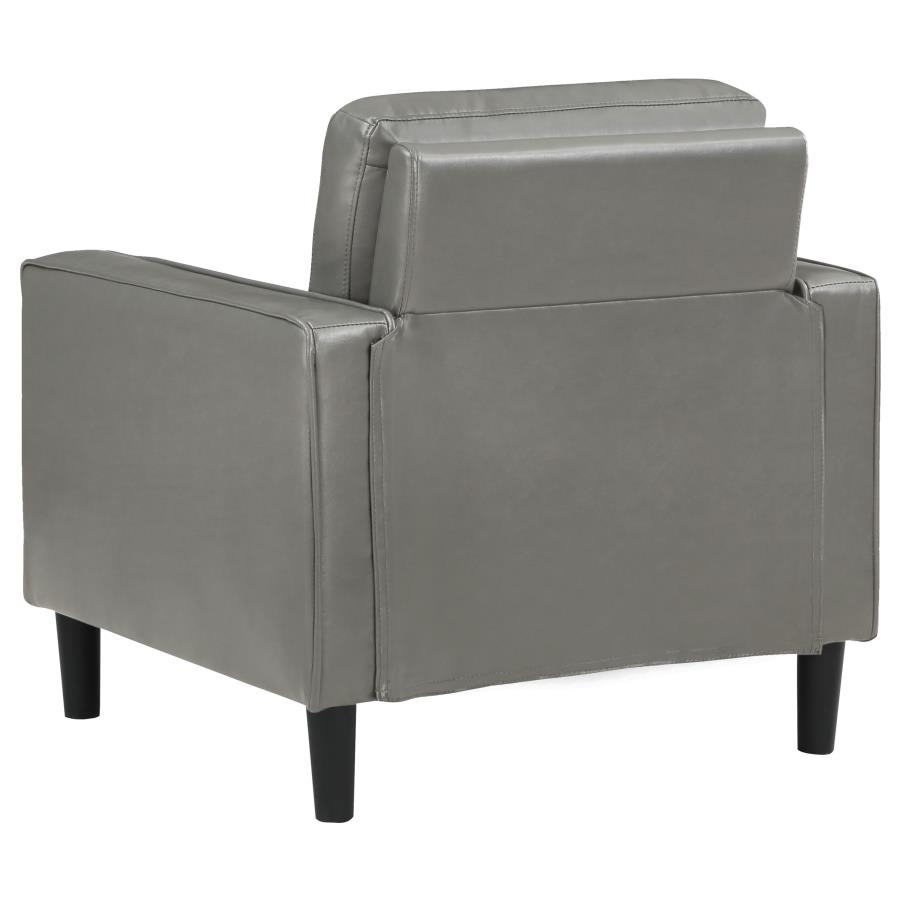 (image for) Ruth Upholstered Track Arm Accent Chair Grey