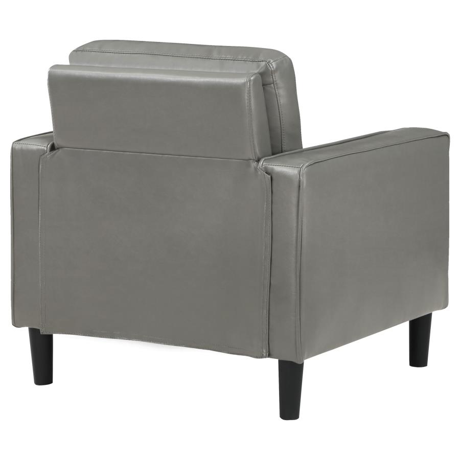 (image for) Ruth Upholstered Track Arm Accent Chair Grey